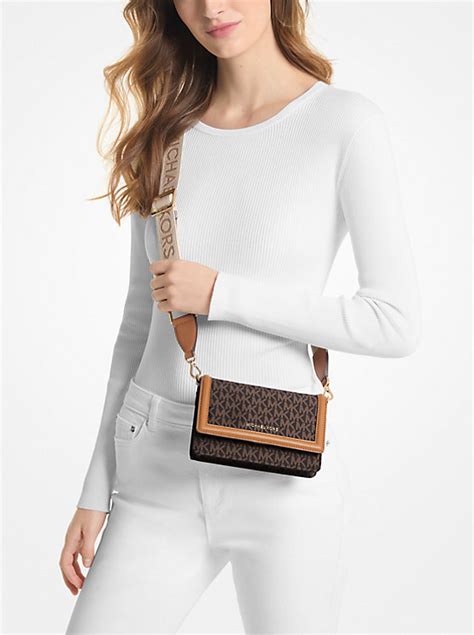 michael kors jet set woven crossbody